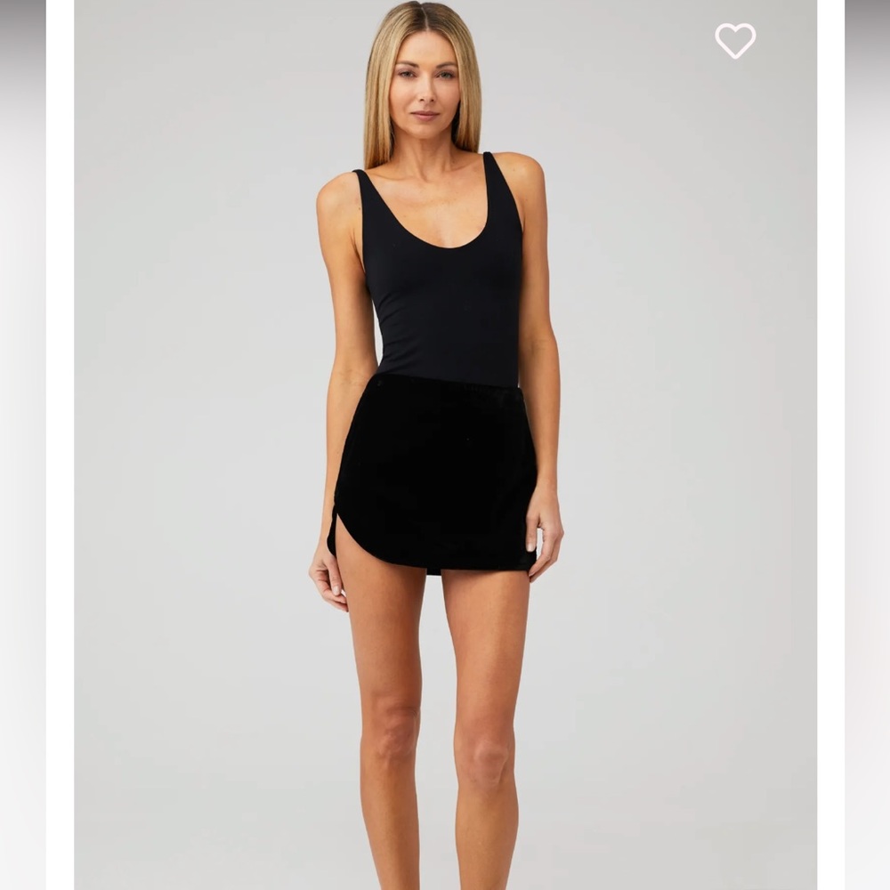 Free People velvet skirt